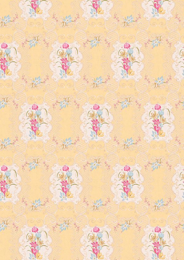 Ткань для пэчворка Peppy Весенний этюд, отрез 50х55 см, 146 г/м², ВЭ-07 желтый, Peppy