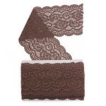 Кружево эластичное (стрейч) 100 мм / 13.71 метров, C072 шиншилла