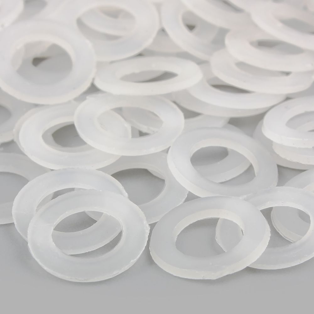 Кольцо уплотнительное под блочку ⌀6.7 мм (внешн. 11.4 мм), h6.42 мм (№4), пластик, ≈100 шт