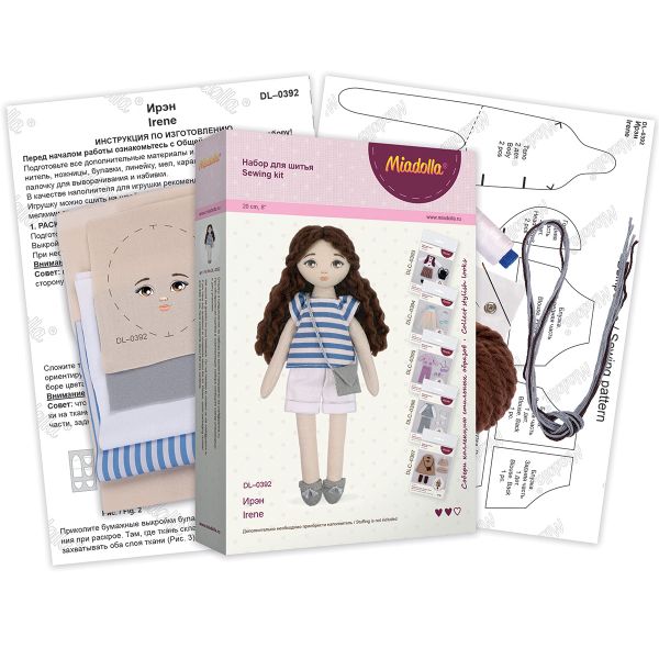 Набор для шитья игрушки Ирэн 20 см, Miadolla DL-0392
