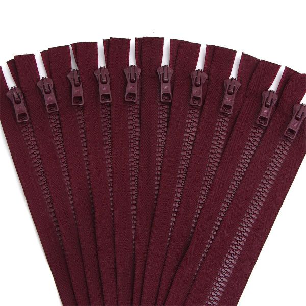 Молния трактор Arta Т6 (6 мм) 1 зам., н/раз., 18 см, цв. 033 т.бордовый, уп.10 шт