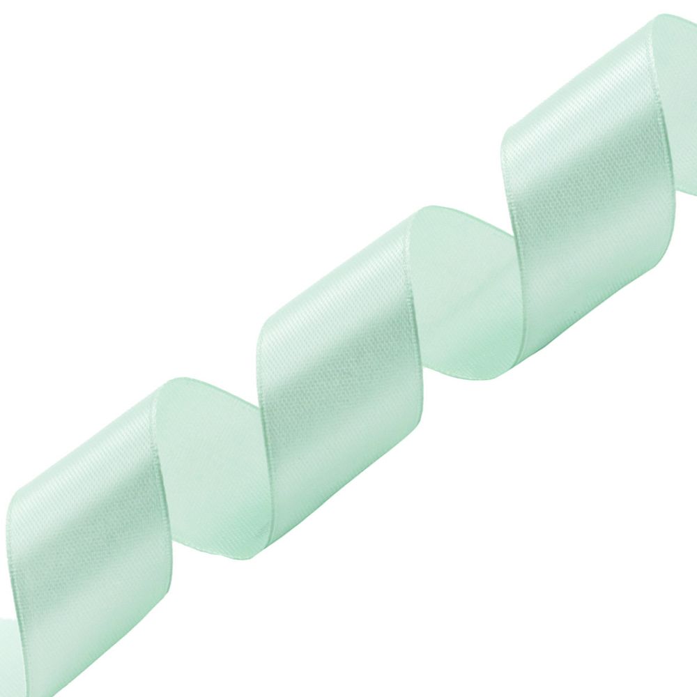 Лента атласная 1-сторонняя 25.0 мм / 22.86±1 метров, 097 св. бирюзовый, Globus