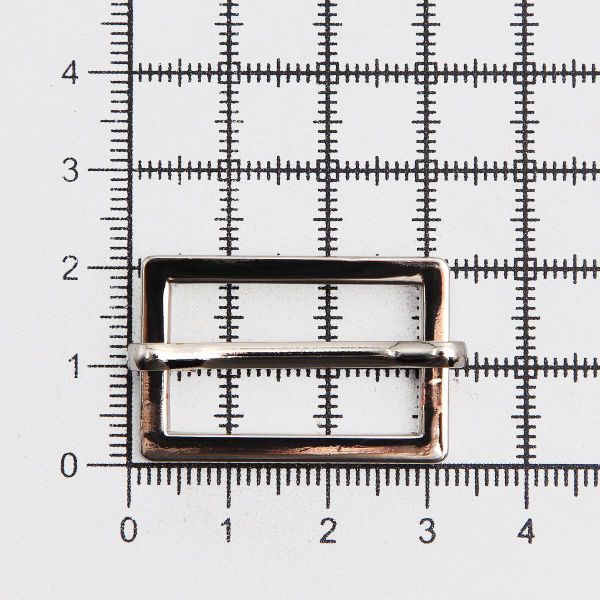 Рамка регулировочная металл литая с подвижной планкой 25 мм /31х21 мм, ⌀3 мм/, никель, 4 шт