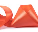 Лента атласная 1-сторонняя 75.0 мм / 33±2 метра, 155 св-оранжевый, Gamma