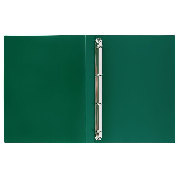 Папка на 4 О-кольцах A4 700 мкм 25 мм, волокно, 4 шт, d-17 мм, зеленый new EC211430003, Expert Complete