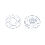 Кнопка пришивная пластик ⌀17 мм, 10 шт, 03 прозрачный, Gamma PKL-17