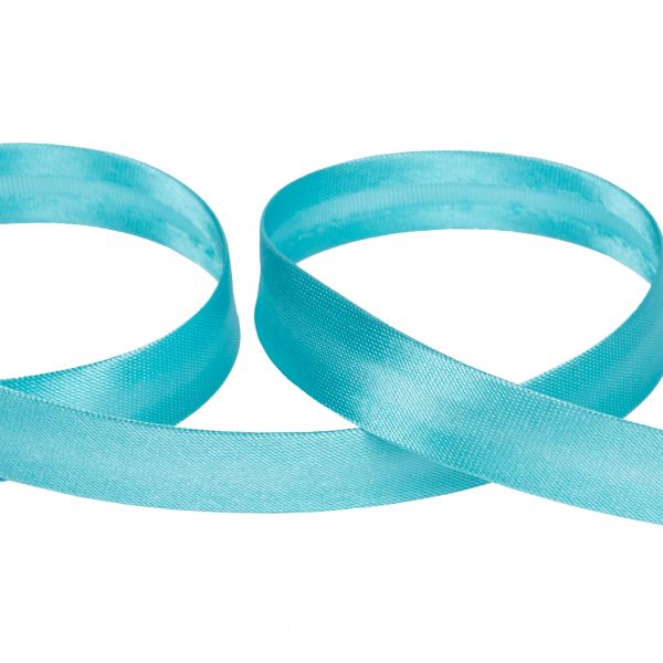 Косая бейка атласная 15 мм / 132±1 метра, В117 грязно-бирюзовый, NGK-15P