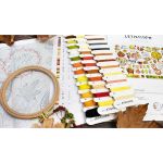 Набор для вышивания нитками LetiStitch L8221, Осенняя подборка 38х27см