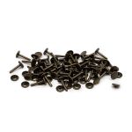 Хольнитены двухсторонние сумочные ⌀12 мм h-20 мм металл, латунь, 69593, 100 шт