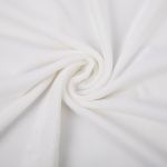 Микровелюр 312±5 г/м², 150х160±2 см, №002 тёплый белый, Gamma MCVN