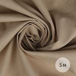 Льняная ткань 200 г/м², 140 см / 5 метров, TBY.Li.1009.05.5, цв.05 св.бежевый