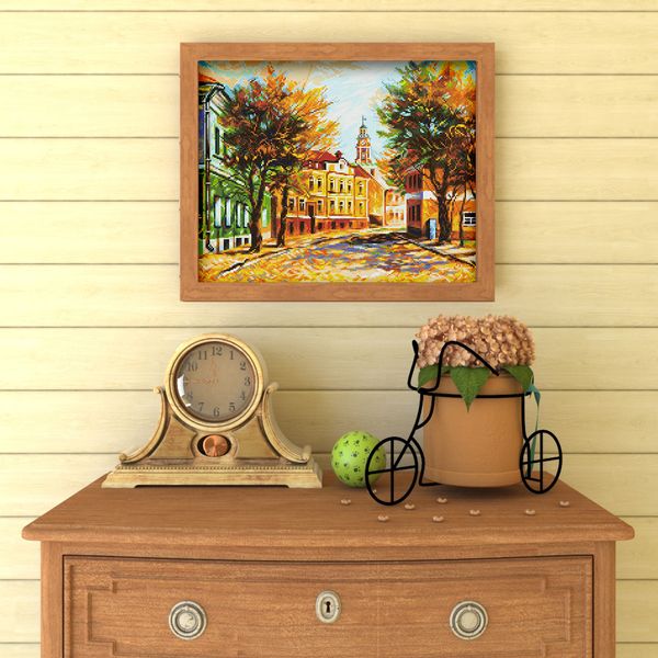 Алмазная (кристальная) мозаика Фрея, Акварельная осень, 50х40 см