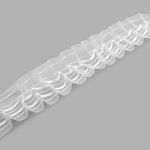 Лента (тесьма) шторная: сборка вафельная (1:2.5) 60 мм / 50 метров, органза