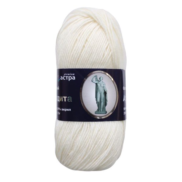 Пряжа Astra Premium (Астра Премиум) Афродита / уп.3 мот. по 100 г, 250 м, 16 белый