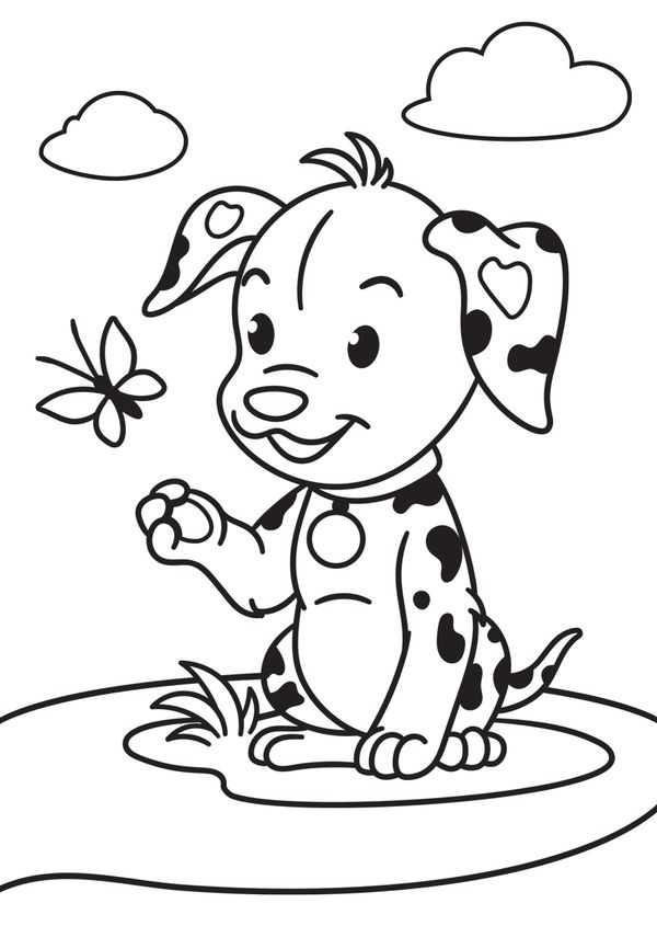 Набор для раскрашивания цветным песком №32 Далматинец, 16.5х23 см, Hobbius SPT-01