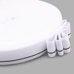 Резинка для мужских трусов и боксеров 30.0 мм / 25 метров, тканая мягкая, 21 г/м, белый/черный полоса