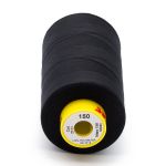 Нитка особо тонкая Gutermann Mara №150 (150/2), 5000 м, 713961, цв. 2111 ультра-черный, 1 катушка