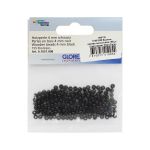 Бусины дерево черный, 4 мм, 155 шт, Glorex /TOS/