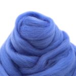 Шерсть для валяния мериносовая тонкая 100%, 100г, 98 лесной колокольчик