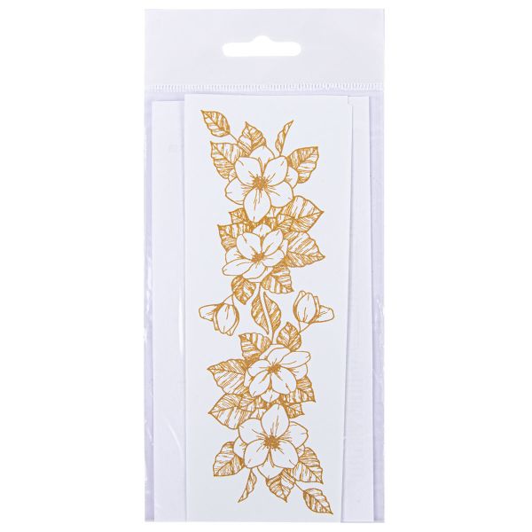 Термоаппликация Термотрансфер M №05, 1 шт, M-515 Цветы 15х5 см, Gamma