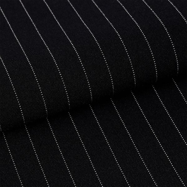 Габардин кач-во Фухуа 180 г/м², 150 см / 3 метра, в полоску, TBY.Gbf.st.24102.1.1.3, цв.01 черный