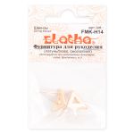 Швензы 12х14 мм, 10 шт (5х2 шт), 03 под золото, белый, Zlatka FMK-H14