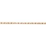 Лента атласная с рисунком _6.0 мм / 22.8 метров, S1/075 сердечки/кремовый, Gamma ALP-061