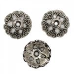 Шапочки для бусин цв. серебро 8мм, уп.50 шт