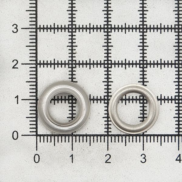 Люверсы металл ⌀_8.0 мм (внутр.), серебро, 100 шт, BIG