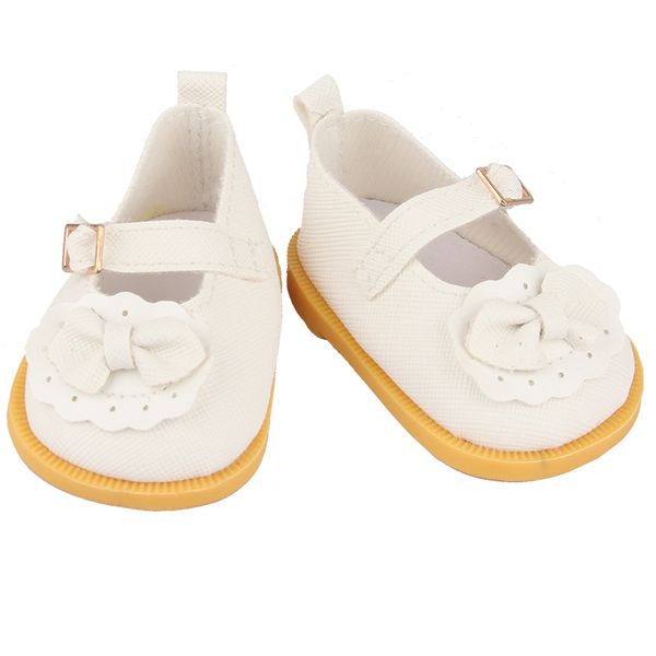 Обувь для кукол Туфельки 7.5 см, 03 белый, HobbyBe KBG-9