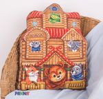 Набор для вышивания нитками Panna, Подушка Теремок, 35,5х44 см