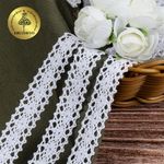 Кружево вязаное (тесьма) 20 мм / 10 метров, 6307-1.02 цв.02 белый, 10 м, Kruzhevo
