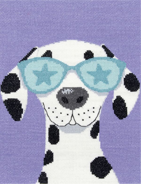 Набор для вышивания нитками Panna NK-7541, Далматинец, 19х25 см