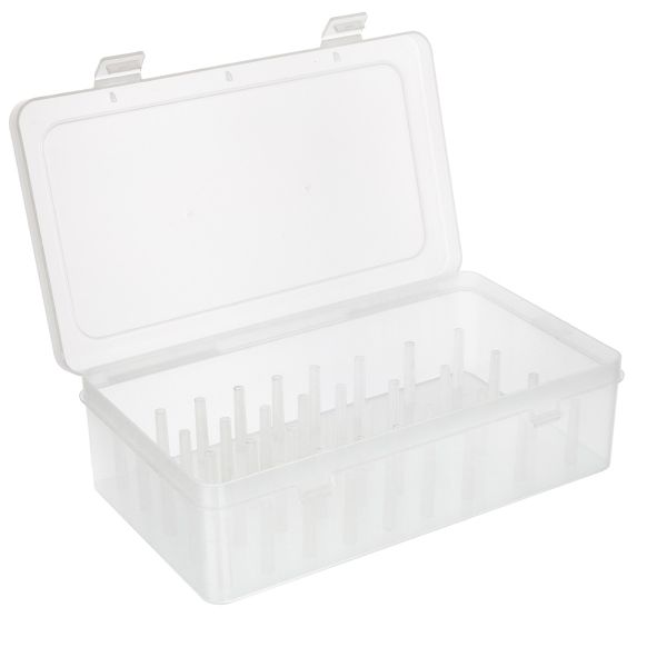 Органайзер для хранения ниток ОМ-042/1 пластик 23.5х13.5х6.5 см, голубой/прозрачный, Gamma ОМ-042/1