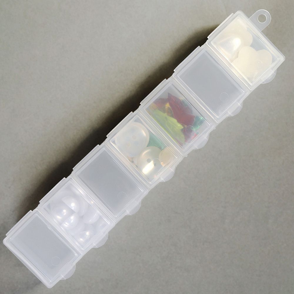 Контейнер для мелочей 15.3х3.4х2.4 см цв. в ассортименте