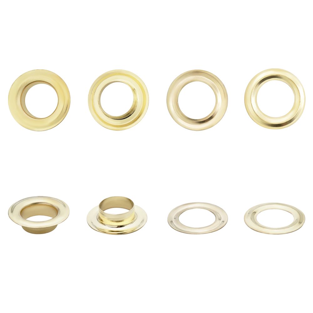 Люверсы металл ⌀17.0 мм (внутр.), h5 мм (внутр.), №31, металл, New Star, золото, уп.≈1000 шт