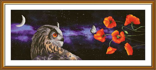 Набор для вышивания нитками Нова Слобода, Сон бабочки 28.5х78 см