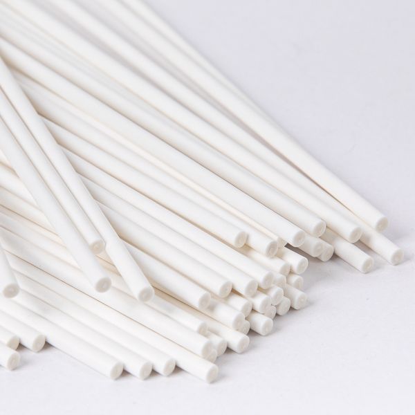 Бумажные палочки для леденцов 3х150 мм, 50 шт, №01 белый, S-Chief PPC-0032