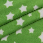 Трикотаж для кукол флис Звезды 190 (50х50 см +- 2см) (17 зеленый), 28880