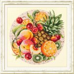 Набор для вышивания нитками Чудесная игла, Экзотический микс, 27х27 см