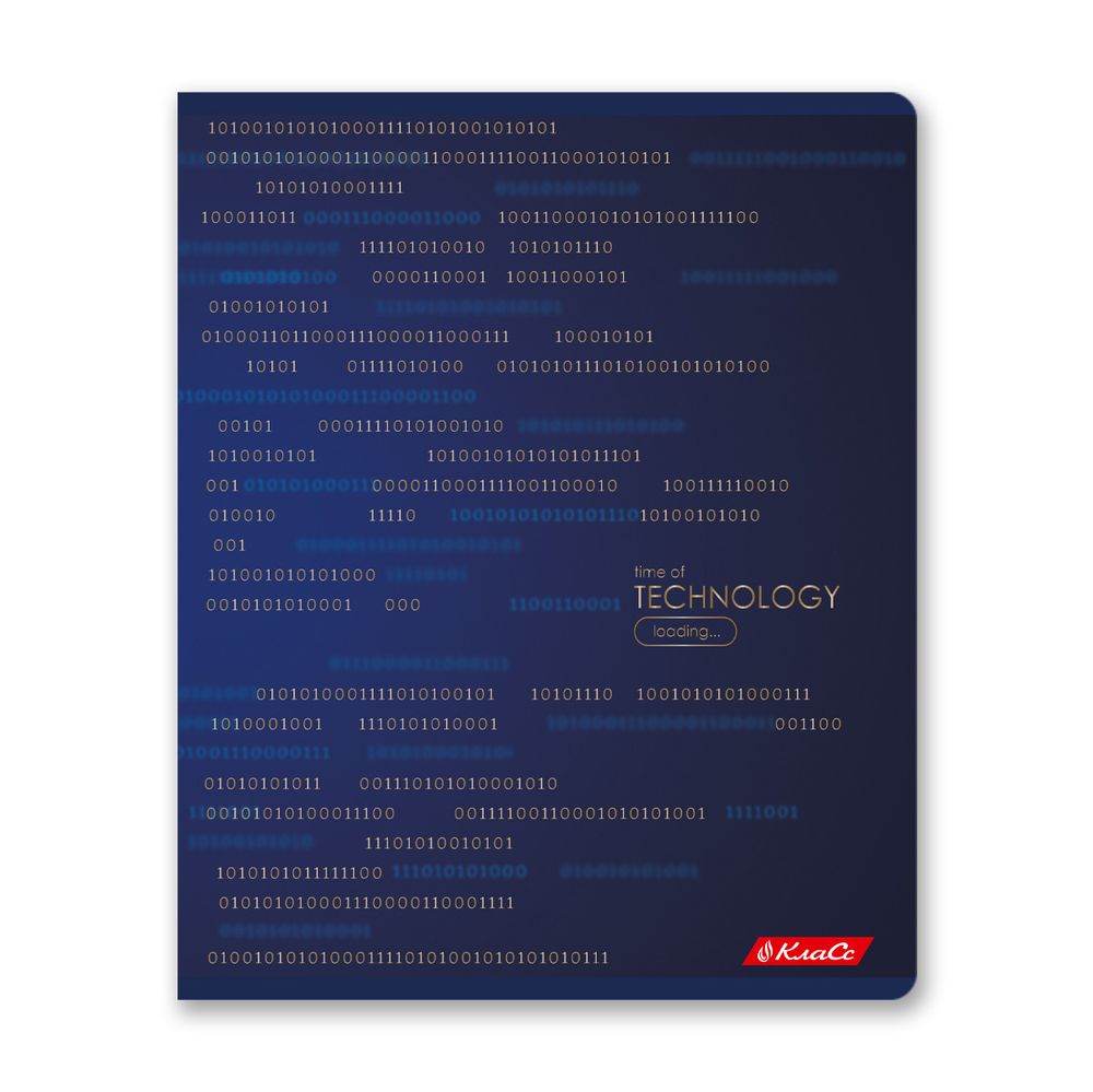 Тетрадь ученическая общая, тиснение фольгой, A5+ 96 л. на скобе, белизна 100%, 5 шт, клетка, 000347 Техно, Светоч 96ТСК5_6_3_1