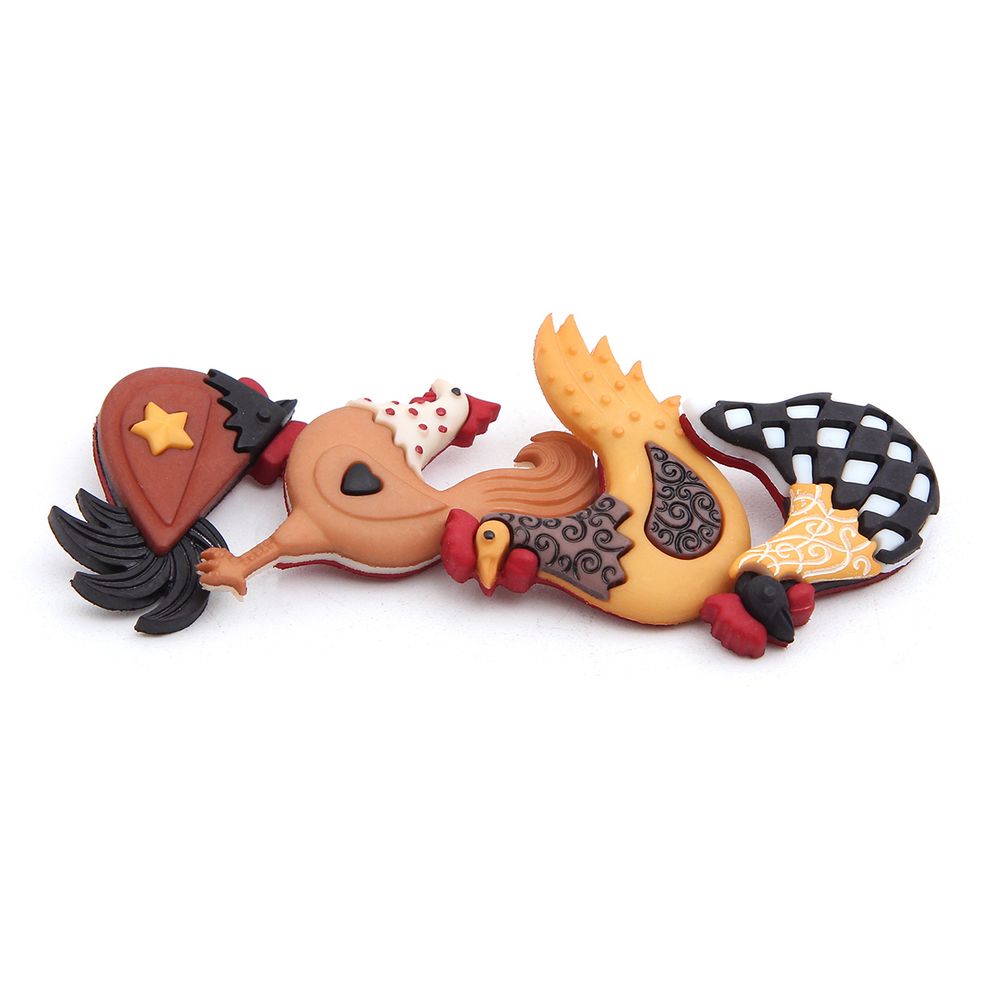 Пуговицы-фигурки Курятник пластик, 4 шт, Dress It Up