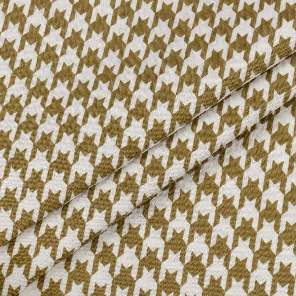 Ткань для пэчворка Peppy Бабушкин сундучок, рулон 112 см / 5 метров, БС-01 гусиная лапка бл.зеленый, Peppy