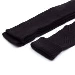 Манжеты трикотажные рукава 6.5 см / 3 метра, тонкие, 2х2, 004 черный