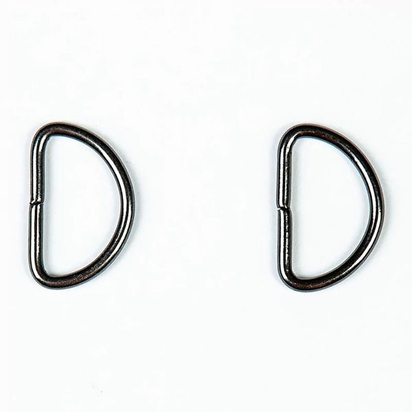 Полукольцо сварное металл внутр. 25 мм (внешн. 31х20 мм, ⌀3 мм), 50 шт, чер.никель ГР, 6065