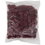 Наконечник для шнура пластик 13х9 мм, ПП, бордовый, 100 шт