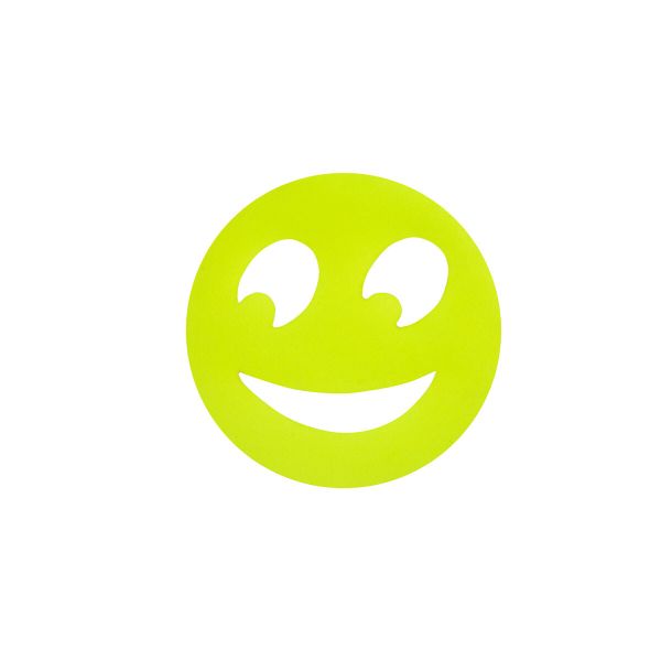 Термоаппликация BLITZ светоотражающая цветная №7, 10 шт, Смайл круг 5x5 см