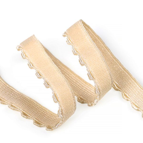 Резинка бельевая (отделочная) 10.0 мм / 10 метров, ЕТ-1, S180 бежевый песочный