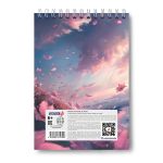 Блокнот на гребне A5 40 л., 4 шт, клетка, Тёплый ветер 01268, Светоч Б135