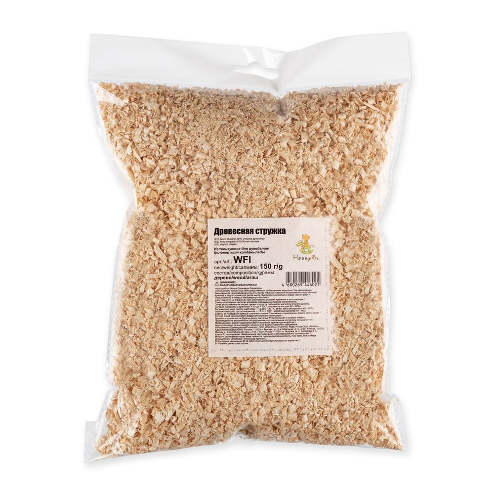 Древесная стружка 21 см, 150 г, HobbyBe WFI